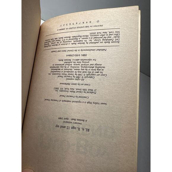 Sweet Valley High 1ST Edition First Print Book #54 Two-Boy Weekend Vintage 1980s - Picture 8 of 8